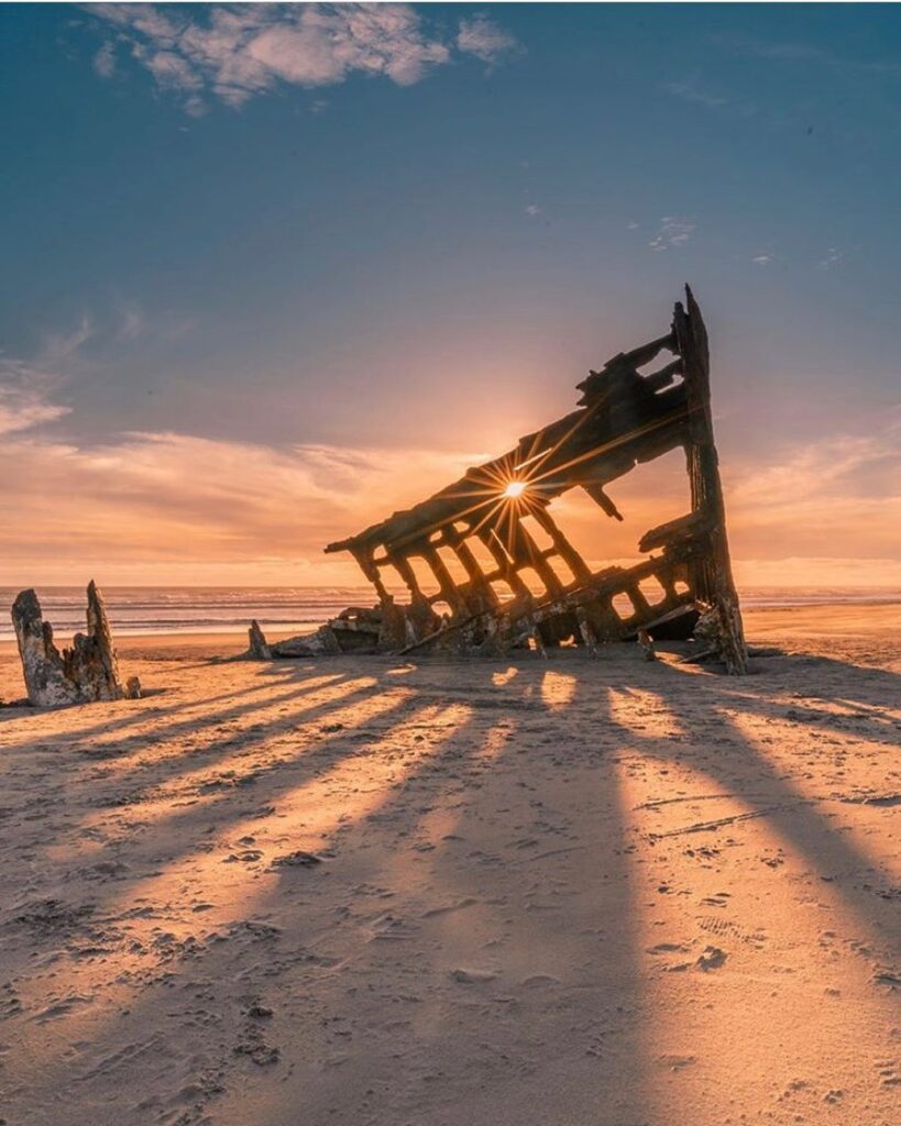 Peter Iredale Shipwreck, Ft. Stevens - Another Beautiful Shot by - @n1ck_on