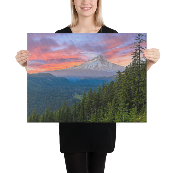 MT HOOD NATIONAL FOREST - 18X24 Canvas Wrap Print